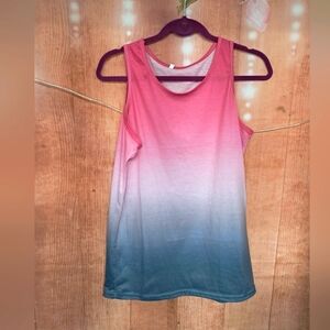 Size medium boutique tank top pink and blue